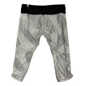 Brooks Leggings Womens‎ L Gray Cropped Running Capris Athleisure Modern Classic